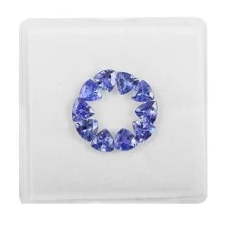 Premium Tanzanite Set Of 10 (Trl 5 Mm) 4.00 Ctw