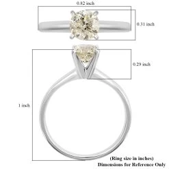 14K White Gold Diamond (I2 - I) Ring 1.00 Ctw -Jewelry store 7566274 4