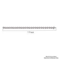 14K White Gold Diamond Bracelet (7.50 In) 16 Grams 5.00 Ctw -Jewelry store 7566837 5