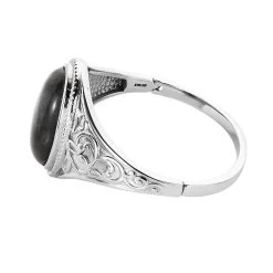 Malagasy Labradorite Bangle Bracelet In Stainless Steel (6.50 In) 33.50 Ctw -Jewelry store 7567701 4