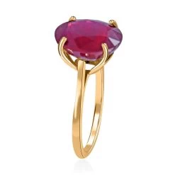 Luxoro 10K Yellow Gold Premium Niassa Ruby (FF) Solitaire Ring 6.50 Ctw 9 Luxoro 10K Yellow Gold Premium Niassa Ruby (FF) Solitaire Ring 6.50 Ctw -Jewelry store 7568026 2