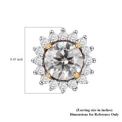 Moissanite Solitaire Stud Earrings In Vermeil Yellow Gold Over Sterling Silver 1.75 Ctw 11 Moissanite Solitaire Stud Earrings In Vermeil Yellow Gold Over Sterling Silver 1.75 Ctw -Jewelry store 7568063 4