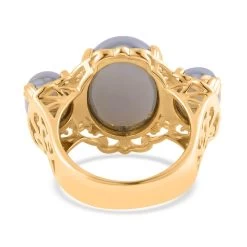 Terahertz 3 Stone Ring In Goldtone 30.00 Ctw -Jewelry store 7569083 4