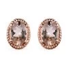 Marropino Morganite Solitaire Stud Earrings In Vermeil Rose Gold Over Sterling Silver 0.85 Ctw 2 Marropino Morganite Solitaire Stud Earrings In Vermeil Rose Gold Over Sterling Silver 0.85 Ctw -Jewelry store 7570141
