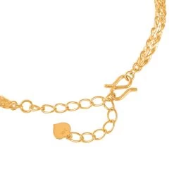 24K Yellow Gold Electroform 2.5mm Phoenix Tail Chain Bracelet (6.50-8.0In) 4.35 Grams -Jewelry store 7571516 3