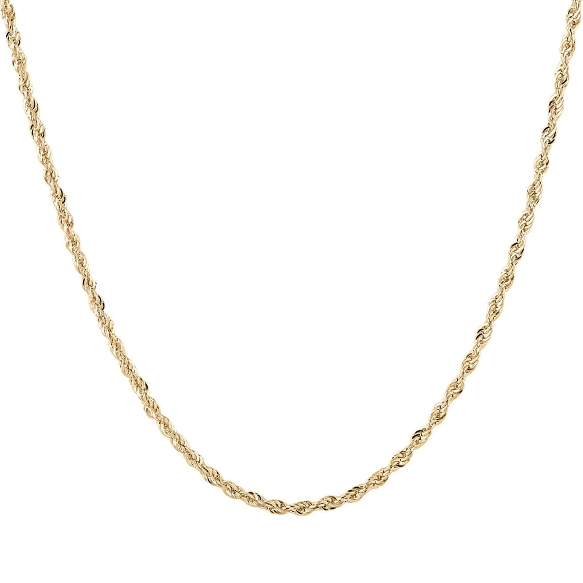 10K Yellow Gold 1.5mm Rope Chain Necklace 22 Inches 1.40 Grams 3 10K Yellow Gold 1.5mm Rope Chain Necklace 22 Inches 1.40 Grams