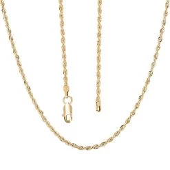 10K Yellow Gold 1.5mm Rope Chain Necklace 22 Inches 1.40 Grams 12 10K Yellow Gold 1.5mm Rope Chain Necklace 22 Inches 1.40 Grams -Jewelry store 7573676 3