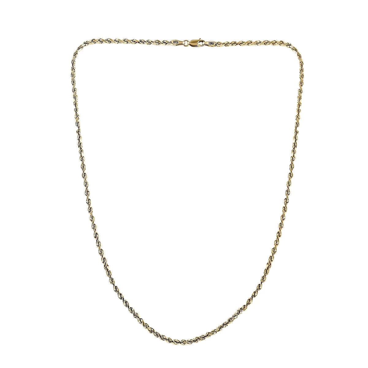 10K Yellow Gold 1.5mm Rope Chain Necklace 22 Inches 1.40 Grams 8 10K Yellow Gold 1.5mm Rope Chain Necklace 22 Inches 1.40 Grams - Image 6