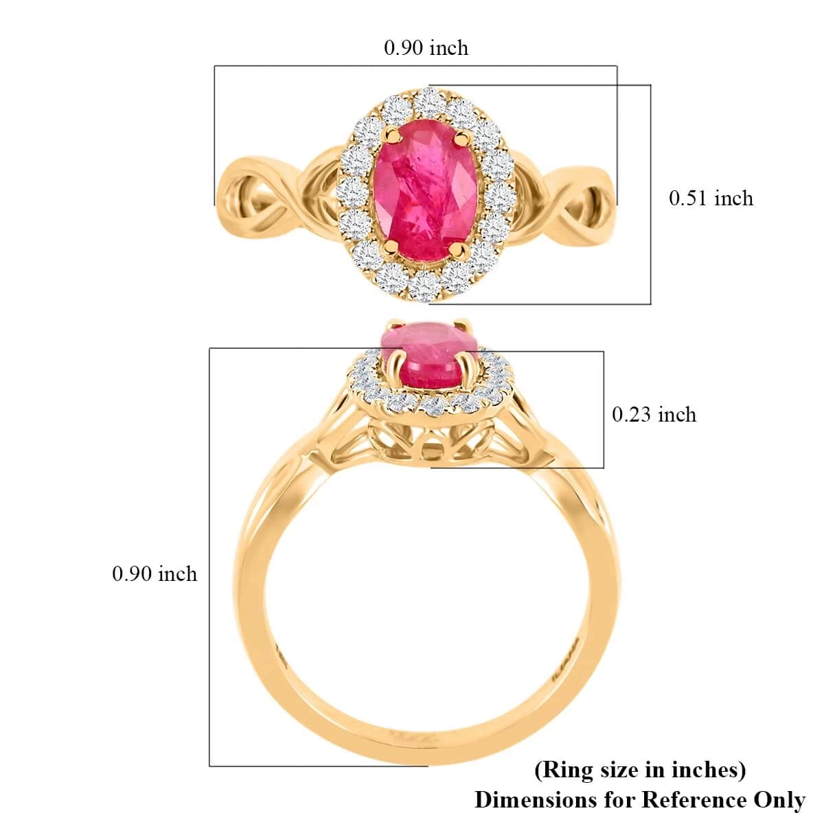 Certified & Appraised Iliana 18K Yellow Gold AAA Mozambique Ruby And G-H SI Diamond Infinity Shank Ring 4.05 Grams 1.25 Ctw (Del. In 7-10 Days) 7 Certified & Appraised Iliana 18K Yellow Gold AAA Mozambique Ruby And G-H SI Diamond Infinity Shank Ring 4.05 Grams 1.25 Ctw (Del. In 7-10 Days) - Image 5