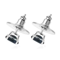 London Blue Topaz Solitaire Stud Earrings In Platinum Over Sterling Silver 1.85 Ctw -Jewelry store 7574367 3