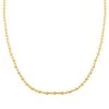 Italian 14K YG And WG Over Sterling Silver Saturno Necklace 20 Inches 13.50 Grams 2 Italian 14K YG And WG Over Sterling Silver Saturno Necklace 20 Inches 13.50 Grams -Jewelry store 7576403