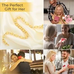 Italian 14K YG And WG Over Sterling Silver Saturno Bracelet (7.50 In) 5.20 Grams -Jewelry store 7576405 3