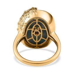 GP Italian Garden Collection Premium Larimar Ring In Vermeil Yellow Gold Over Sterling Silver 18.10 Ctw -Jewelry store 7577536 4