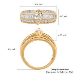 14K Yellow Gold Diamond Ring 5.40 Grams 1.50 Ctw 11 14K Yellow Gold Diamond Ring 5.40 Grams 1.50 Ctw -Jewelry store 7579529 4