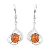 Baltic Amber Dangle Earrings In Sterling Silver -Jewelry store 7579539