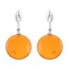 Baltic Amber Earrings In Sterling Silver -Jewelry store 7579697