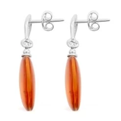 Baltic Amber Earrings In Sterling Silver -Jewelry store 7579697 3