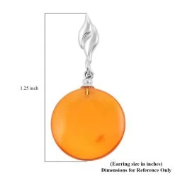 Baltic Amber Earrings In Sterling Silver -Jewelry store 7579697 4