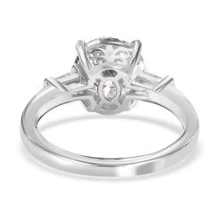 Moissanite Solitaire Ring In Platinum Over Sterling Silver 1.90 Ctw -Jewelry store 7582855 5