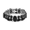 Australian Black Tourmaline Bracelet In Platinum Over Sterling Silver (7.25 In) 144.50 Ctw -Jewelry store 7586089