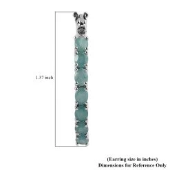 Grandidierite Inside Out Hoop Earrings In Platinum Over Sterling Silver 4.75 Ctw -Jewelry store 7590666 4