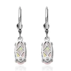 15 Oct TLV AAA Ethiopian Welo Opal Lever Back Earrings In Platinum Over Sterling Silver 2.65 Ctw -Jewelry store 7591459 5