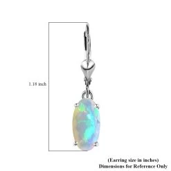15 Oct TLV AAA Ethiopian Welo Opal Lever Back Earrings In Platinum Over Sterling Silver 2.65 Ctw -Jewelry store 7591459 6