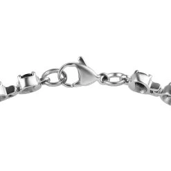 Elite Shungite Bracelet In Stainless Steel (6.50 In) 3.00 Ctw -Jewelry store 7591956 3