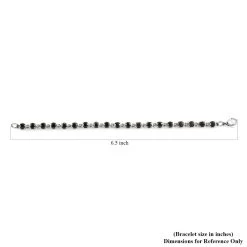Elite Shungite Bracelet In Stainless Steel (6.50 In) 3.00 Ctw -Jewelry store 7591956 4