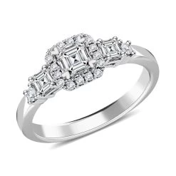 Modani 950 Platinum Diamond E-F VS Ring 5.25 Grams 0.90 Ctw (Del. In 10-12 Days)