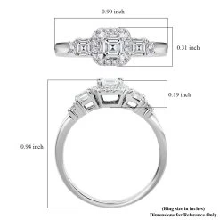 Modani 950 Platinum Diamond E-F VS Ring 5.25 Grams 0.90 Ctw (Del. In 10-12 Days) -Jewelry store 7592612 4