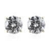 Luxoro 14K Yellow Gold Moissanite Solitaire Stud Earrings 1.85 Ctw -Jewelry store 7594909