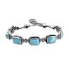 Artisan Crafted Larimar Bracelet In Sterling Silver (7.25 In) (16.45 G) 17.25 Ctw 2 Artisan Crafted Larimar Bracelet In Sterling Silver (7.25 In) (16.45 G) 17.25 Ctw -Jewelry store 7597783