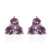 Narsipatnam Purple Spinel Stud Earrings In Platinum Over Sterling Silver 0.75 Ctw -Jewelry store 7601773