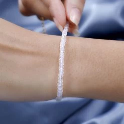 Kuisa Rainbow Moonstone Beaded Bracelet In Vermeil Yellow Gold Over Sterling Silver (7.25-9.25In) 25.00 Ctw -Jewelry store 7604998 2