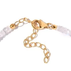 Kuisa Rainbow Moonstone Beaded Bracelet In Vermeil Yellow Gold Over Sterling Silver (7.25-9.25In) 25.00 Ctw -Jewelry store 7604998 3