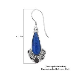 Sajen Silver Lapis Lazuli And Rainbow Moonstone Earrings In Sterling Silver 8.00 Ctw -Jewelry store 7611490 4