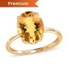 Luxoro 14K Yellow Gold Premium Brazilian Heliodor Solitaire Ring 3.00 Ctw -Jewelry store 7611559