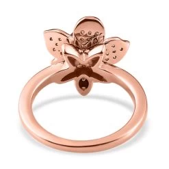 GP Italian Garden Collection Morro Redondo Pink Tourmaline And Moissanite Floral Ring In Vermeil Rose Gold Over Sterling Silver 1.00 Ctw 13 GP Italian Garden Collection Morro Redondo Pink Tourmaline And Moissanite Floral Ring In Vermeil Rose Gold Over Sterling Silver 1.00 Ctw -Jewelry store 7611813 4