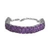 African Amethyst Bracelet In Platinum Over Sterling Silver (6.50 In) 25.35 Ctw 1 African Amethyst Bracelet In Platinum Over Sterling Silver (6.50 In) 25.35 Ctw -Jewelry store 7616068