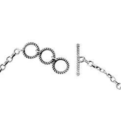 Artisan Crafted Royston Turquoise, Blue Moon Turquoise And White Buffalo Toggle Clasp Bracelet In Sterling Silver (7.25 In) 16.50 Ctw 10 Artisan Crafted Royston Turquoise, Blue Moon Turquoise And White Buffalo Toggle Clasp Bracelet In Sterling Silver (7.25 In) 16.50 Ctw -Jewelry store 7617111 3