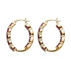 Premium Orissa Rhodolite Garnet Earrings In Vermeil Yellow Gold Over Sterling Silver 9.35 Ctw 10 Premium Orissa Rhodolite Garnet Earrings In Vermeil Yellow Gold Over Sterling Silver 9.35 Ctw -Jewelry store 7618022 3