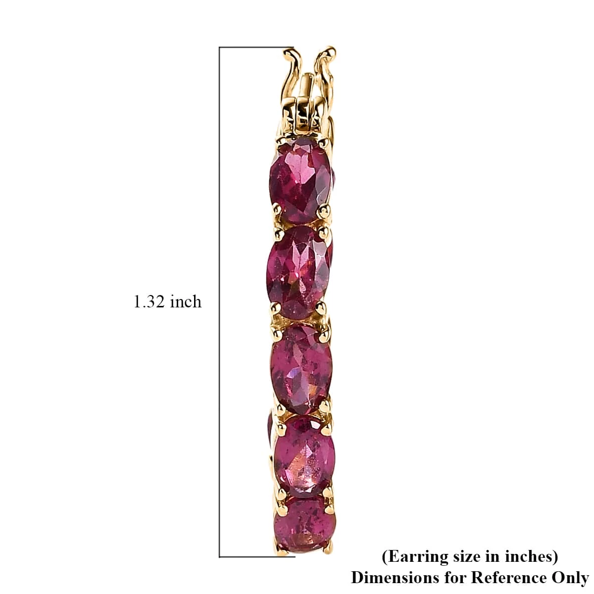 Premium Orissa Rhodolite Garnet Earrings In Vermeil Yellow Gold Over Sterling Silver 9.35 Ctw 7 Premium Orissa Rhodolite Garnet Earrings In Vermeil Yellow Gold Over Sterling Silver 9.35 Ctw - Image 5