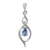 Tanzanite Pendant In Platinum Over Sterling Silver 0.35 Ctw -Jewelry store 7618315