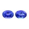Certified & Appraised AAAA Tanzanite Set Of 2 (Oval 7.5x5.5 Mm) 2.00 Ctw