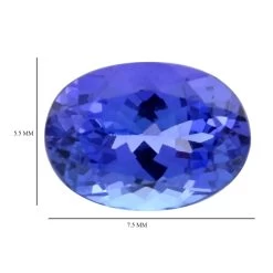 Certified & Appraised AAAA Tanzanite Set Of 2 (Oval 7.5x5.5 Mm) 2.00 Ctw -Jewelry store 7619337 4