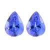 Certified & Appraised AAAA Tanzanite Set Of 2 (Pear 8x6 Mm) 2.00 Ctw