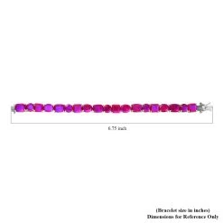 Volcanic Quartz (Triplet) Tennis Bracelet In Platinum Over Sterling Silver (8.00 In) 47.75 Ctw -Jewelry store 7620905 4