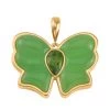 Green Jade (D) And Chrome Diopside Butterfly Pendant In Vermeil Yellow Gold Over Sterling Silver 8.40 Ctw 1 Green Jade (D) And Chrome Diopside Butterfly Pendant In Vermeil Yellow Gold Over Sterling Silver 8.40 Ctw -Jewelry store 7621512