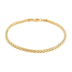 10K Yellow Gold 3mm Palma Chain Bracelet (8.00 In) 3.70 Grams